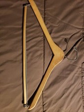 Vintage Wood Coat Suit Hanger 17x9" Inch Luxury Unbranded