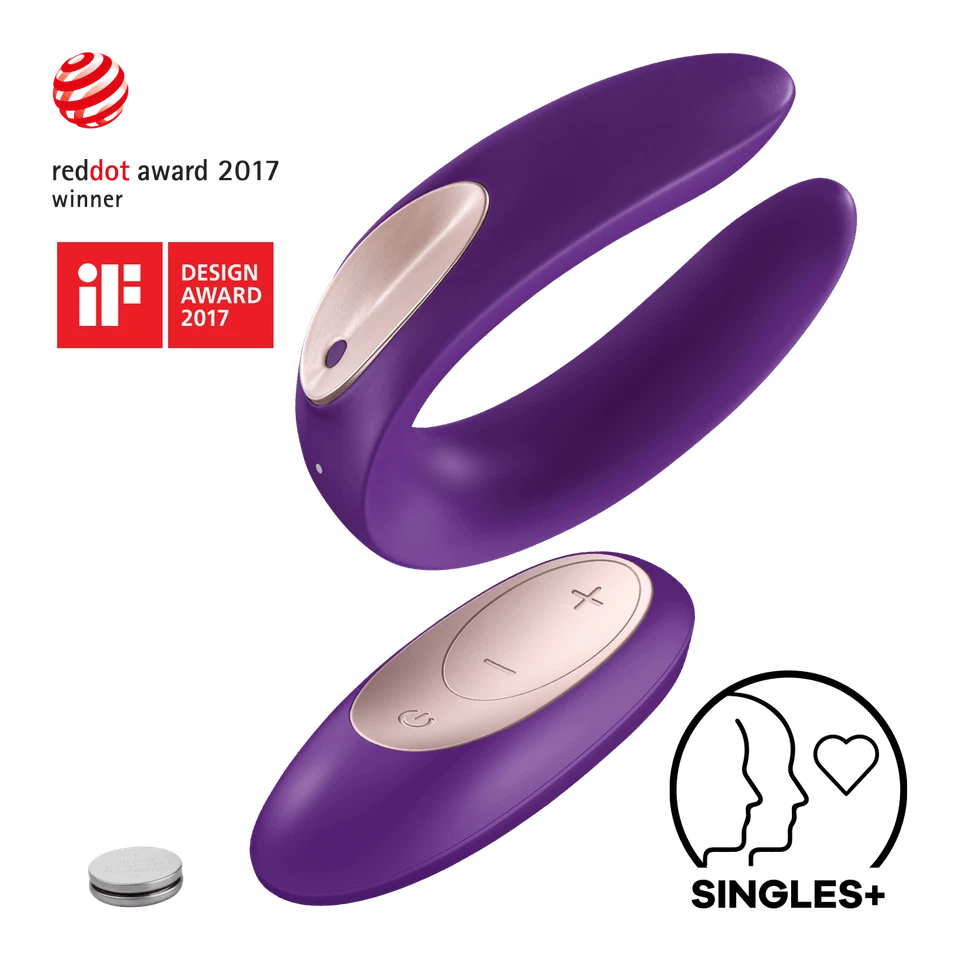 Satisfyer Paar-Vibrator Partner Plus Remote (Fernbedienung, 10 Programme) - Bild 2 von 4