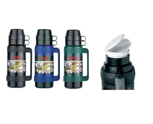 Thermos Mondial Drink Travel Vacuum Flask Glass Lined Hot Cold 500ml 1L 1.8 L