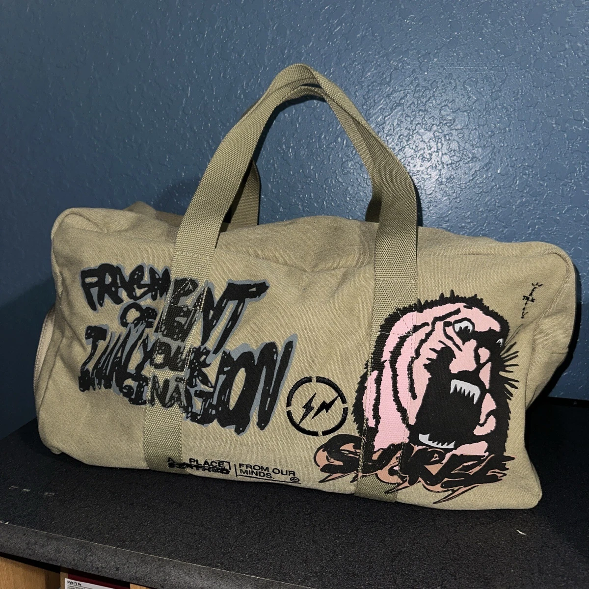 Travis Scott Cactus Jack For Fragment Icons Duffle Olive