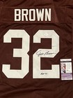 JIM BROWN AUTOGRAPHED/SIGNED CLEVELAND BROWNS Custom Jersey PSA/DNA Certefied