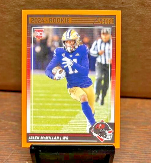 2024 Score Football Orange Parallel Jalen McMillan RC Buccaneers #380