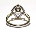 GIA certified 14k white gold 1.17ct marquise diamond engagement ring 4.1g halo 7 — photo 5