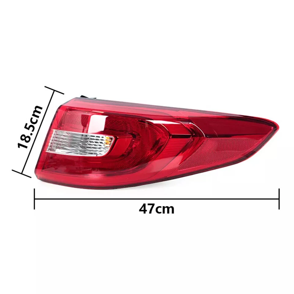 右握 适用于 2015 2016 年 2017 现代索纳塔后乘客侧尾灯 # 92402C2000 — 第 3/4 张图片