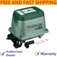 Hiblow HP-80 (HP80) LINEAR AIR PUMP AERATION POND SEPTIC AERATOR PUMP