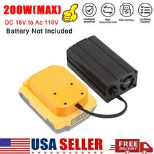 Outdoor USB Power Inverter For Dewalt 20V Battery Converter to AC 110V Portable