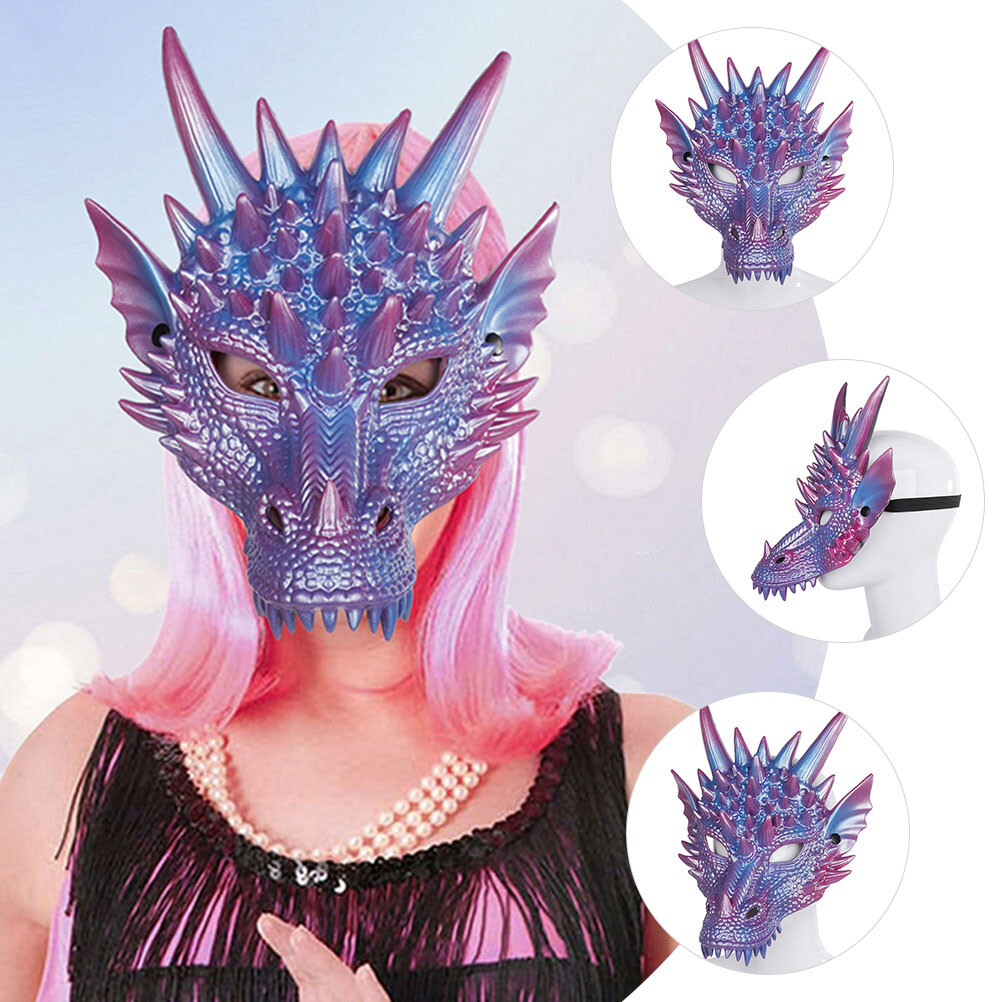 邦楽 MASCHERA - DRAGONHEADS DRAGONTAILS Dragon Mask — Red