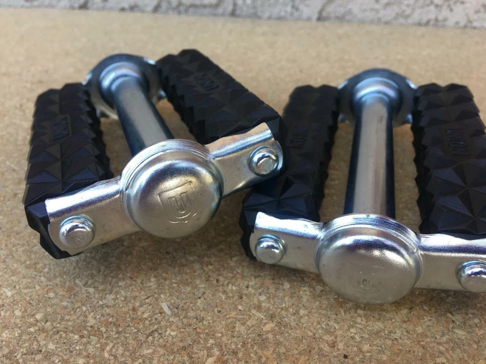 NUEVO 1/2" Clásico UNION WAFFLE BLOCK Pedales para 1 Pieza Bielas Schwinn Old School Foto 2 de 4