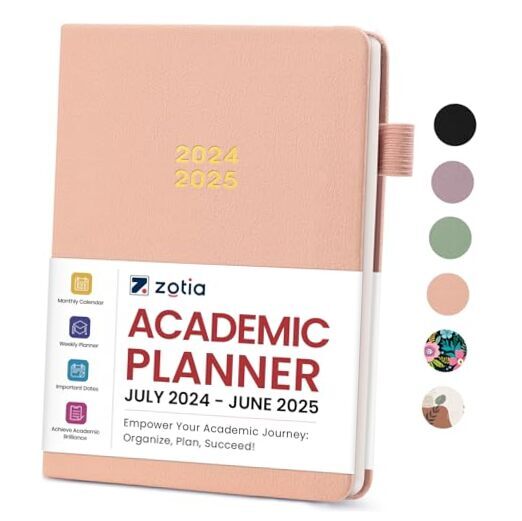 Academic Planner 2024-2025, Monthly & Weekly Calendar Planner Runs from July
