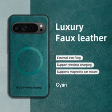 For Google Pixel 10 Pro XL/9/8Pro/8 Mag Safe Magnetic Luxury Leather Case Cover