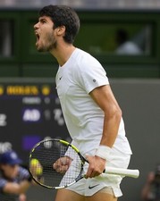 8x10 Photo CARLOS ALCARAZ Tennis Wimbledon French Open Champion Grand Slam