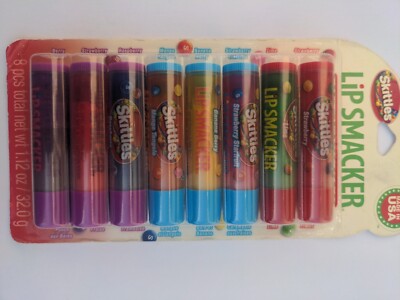 Lip Smacker bonne bell ~ SKITTLES #480  Original Tropical Wild berry 8 pcs, 