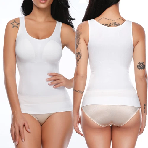 New Ladies Women Seamless Control Vest Body Shaper Shape Wear Under Wear - Bild 18 von 23