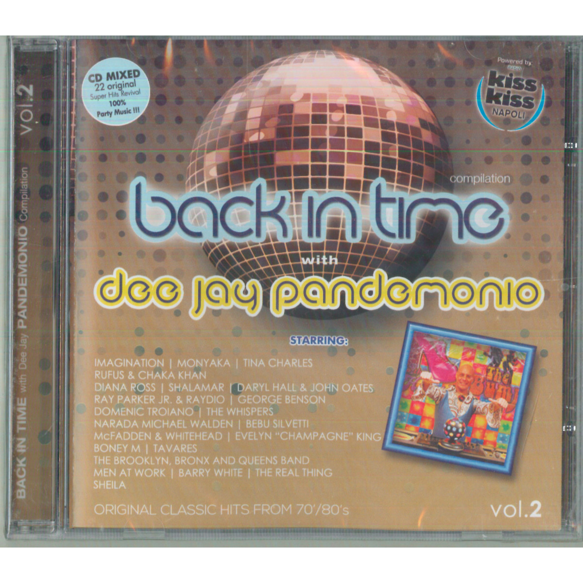 AA.VV CD Back in Time Vol 2 With DJ Pandemonio Kiss Kiss Sealed 8032516117790
