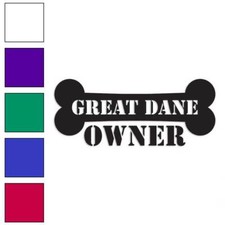 Great Dane Owner Bone, Vinyl Decal Sticker, Multiple Colors  Sizes 1630