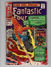 Marvel Comics Fantastic Four Volume 1 Book #4 King Size Nov 1966 Lower Mid-Grade