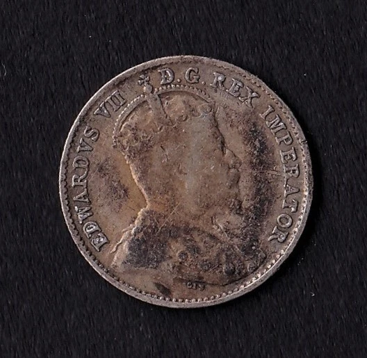 Canada 1907 5c Five Cent Silver Coin King George V .925 Silver - Image 2 of 2