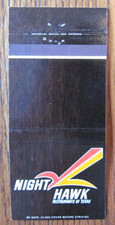SAN ANTONIO & AUSTIN, TEXAS MATCHBOOK COVER: NIGHT HAWK RESTAURANT MATCHCOVER -D