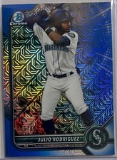 2022 Bowman Chrome Prospects Mega Box Blue Mojo Refractor JULIO RODRIGUEZ /150