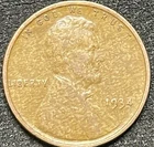 WOODY 1934-P Lincoln Wheat Cent; DDO-001 Double Die, Planchet Alloy Mix Error