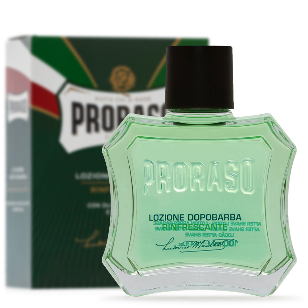 PRORASO (Green, Red, After Shave, Sandalwood, Eucalyptus, Lotion, 100ml)