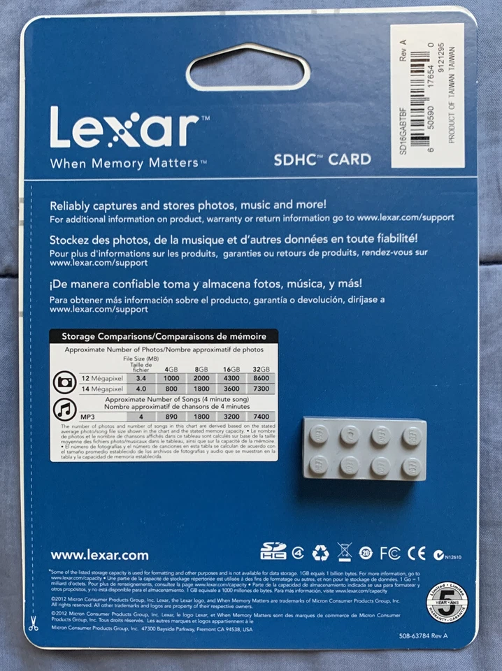 Lexar 16 GB SD Card Multi Use - Image 2 of 2