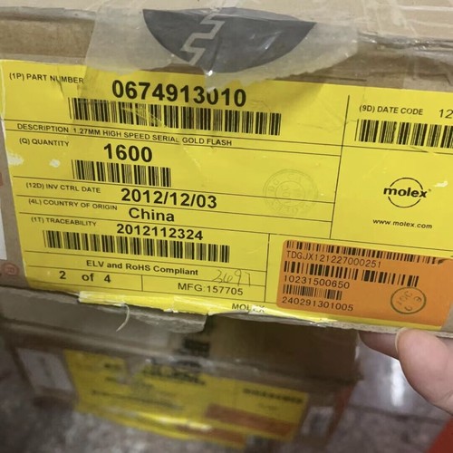 New 67491-3010 0674913010 7POS 1.27MM Connector Housing x 10pcs - Picture 2 of 2