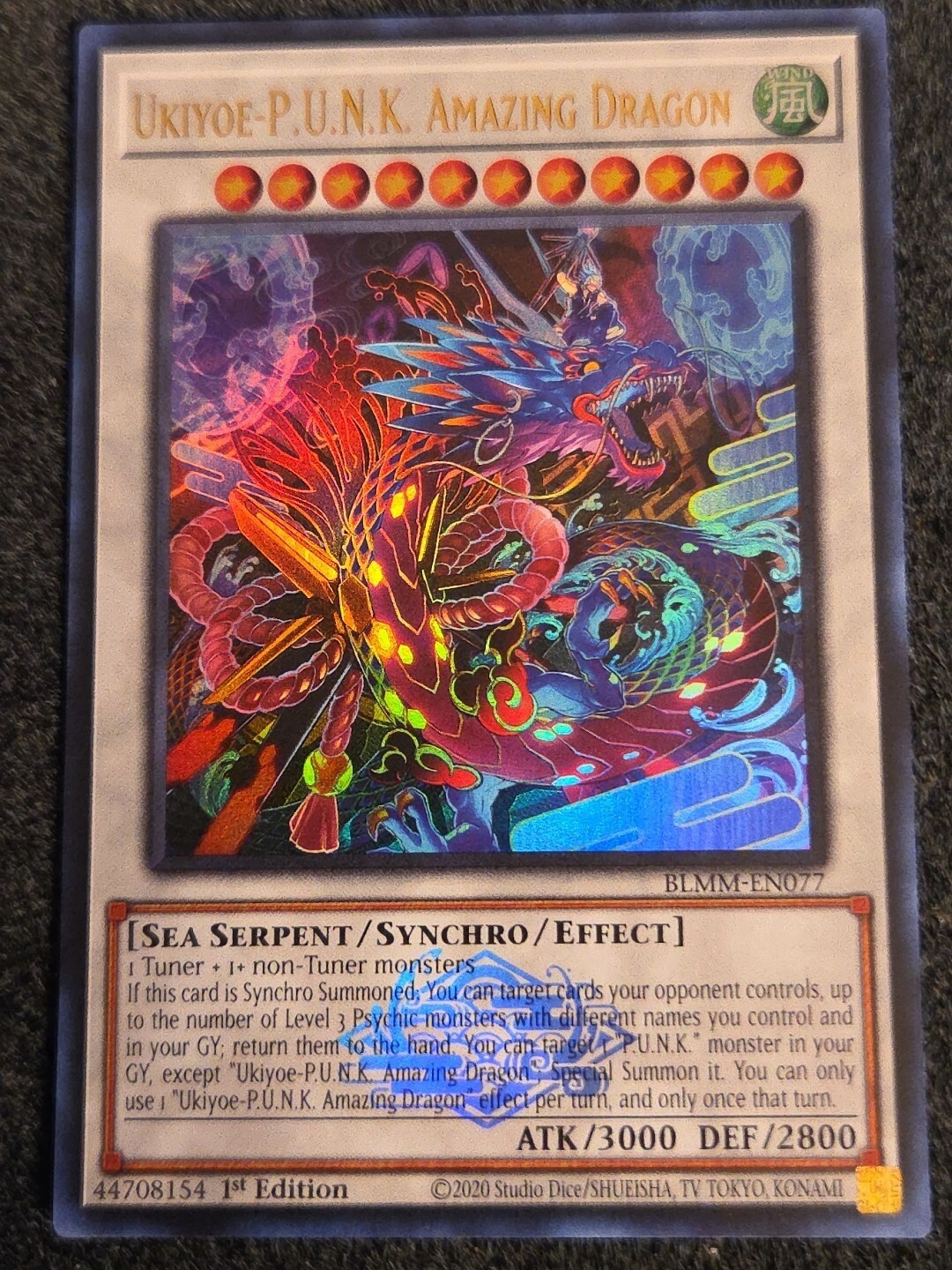 Ukiyoe-P.U.N.K. Amazing Dragon BLMM-EN077 - Ultra Rare - 1st Ed. - NM/M