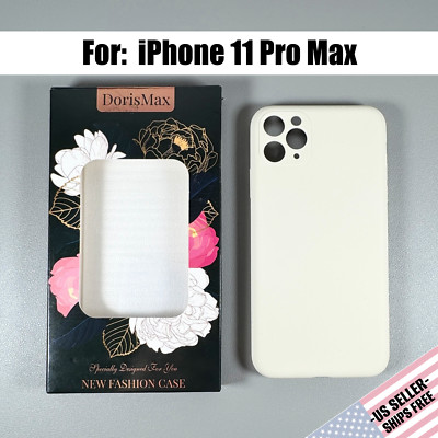 Case designed for iPhone 11 PRO MAX: Vintage White | Liquid Silicone | Slim Fit