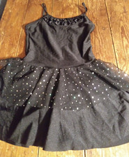 Revolution girls sparkle dress tutu leotard black ballet dance L child ballerina