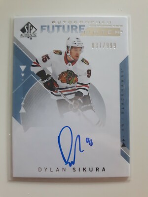 2018-19 SP Authentic-AUTOGRAPHED FUTURE WATCH/999-DYLAN SIKURA-CHICAGO BLACKHAWK