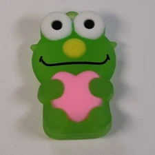 Miniature Animal Frog Toy Prize Jewelry Charm Figurine Rubber Plastic 2" Heart