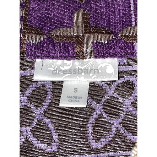 NWT DressBarn Tapestry Jacket - Size S - Gorgeous Purple Floral Design - Picture 7 of 12