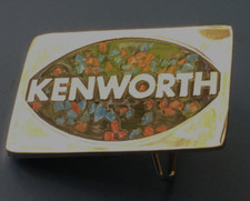 VINTAGE CHROME KENWORTH W900 TRUCK BELT BUCKLE