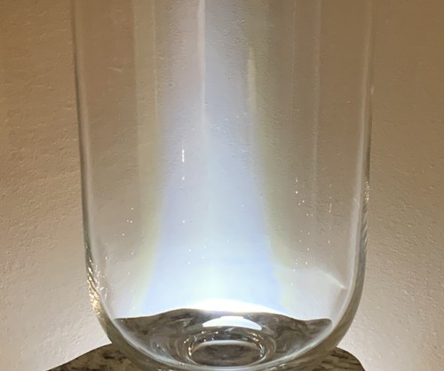 Solbika Glass *HUGE* 16”x8.25” Wonderful Clear Glass Pedestal Wide Mouth Vase - Picture 15 of 21