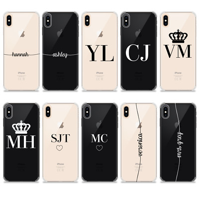 Personalisierte Hülle mit Namen Stoßfest Individuell Cover für iPhone XR 11 12 13 14 15