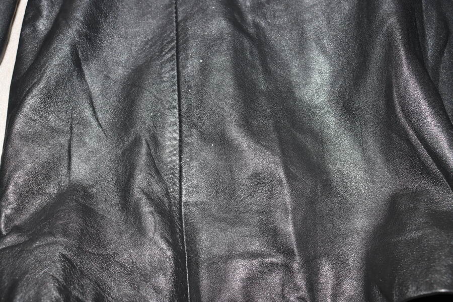 VINTAGE Echtes Leder Men's Black Leather Jacket S… - image 4