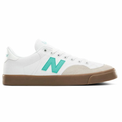 new balance numeric 212 pro court white & burgundy skate shoes