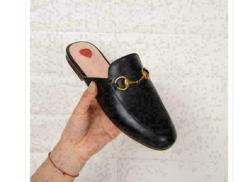 Women Leather Slippers Embrodiery Mules Princetown Horsebit Mules Shoes 33-44 - Picture 3 of 18