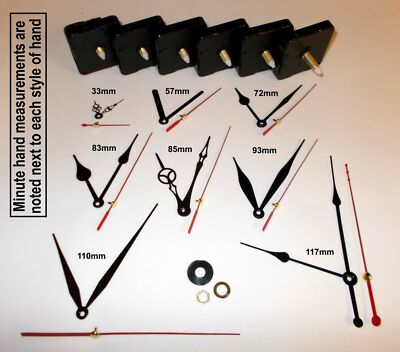 Quarzuhr Mechanismus Ersatz, mehrere Bewegungen & Hände, Zum Selbermachen Reparatursatz