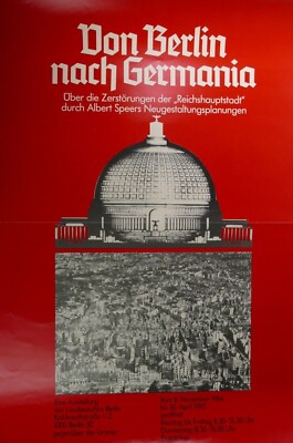 Von Berlin nach Germania Berlin 1985 Poster 83x 60 cm GT-19