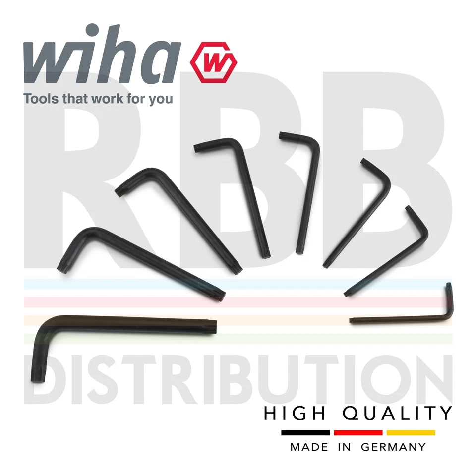 Wiha 36459 L-key Allen Key Set Classic Holder Torx Plus Short 8pc Black Oxidised - Image 2 of 4