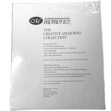 Creative Memories 8x10 White Scrapbook Pages Refill RCM-10S NEW NIP
