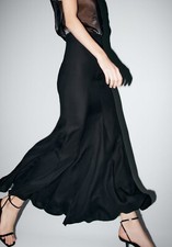ZARA LONG SKIRT ZW COLLECTION BLACK, US SIZE L NEW WITH TAG, ITEM RUNS SMALL