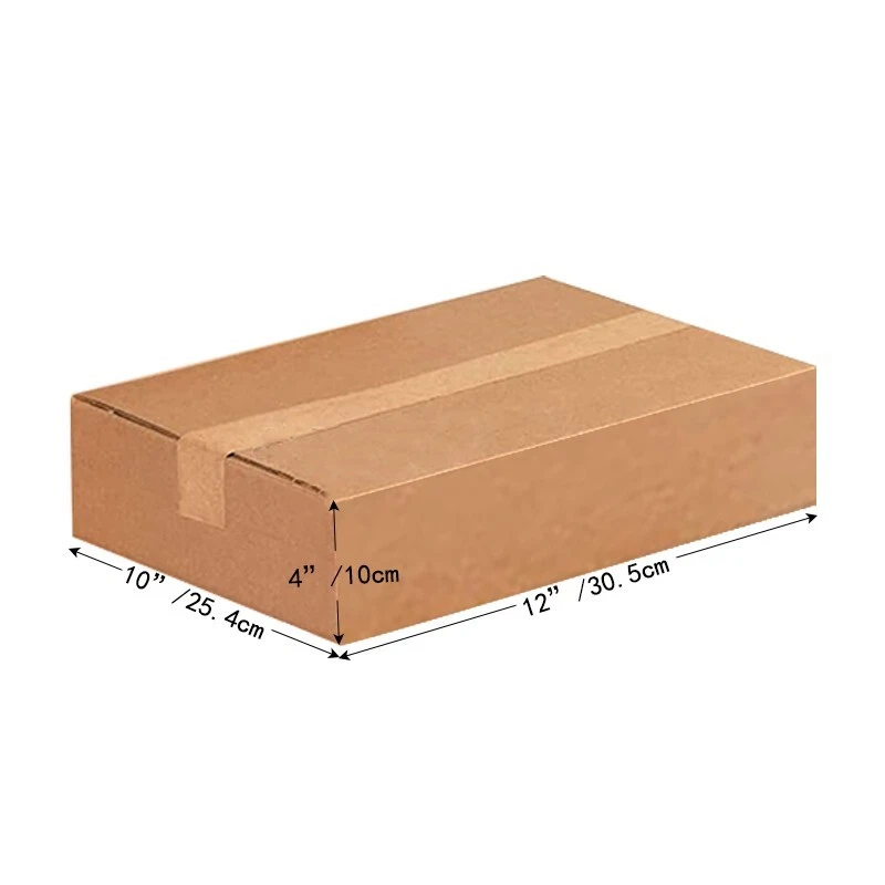 12 x 10x 4 Corrugated Cardboard Shipping Box 10-30 Pack | Business/Home Mailing - Image 2 of 4