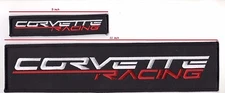 HEARTBEAT of AMERICA CORVETTE RACING iron-on PATCH C-5 C-6 & Others 5" + 11" SET
