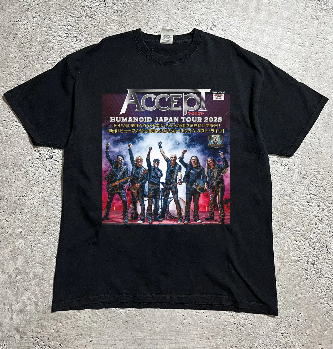 NEW ACCEPT Band JAPAN Tour 2025 Shirt Black All Size AR1319 | eBay