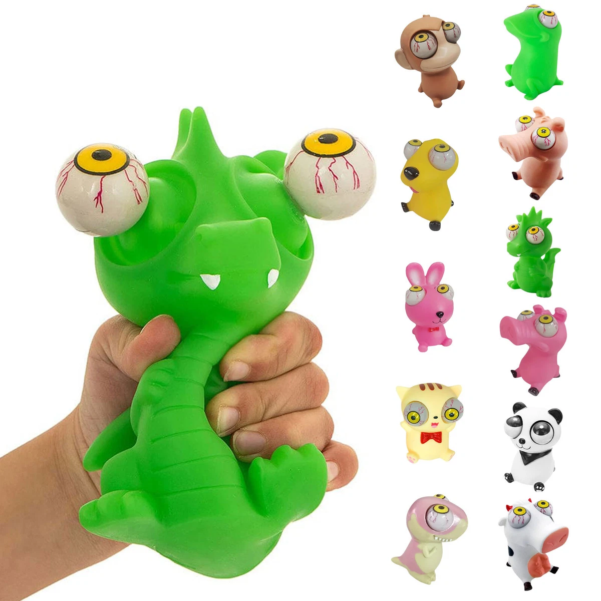 Stress Relief Squeezing Toy Animal Popping Out Eyes Squeezing Toys