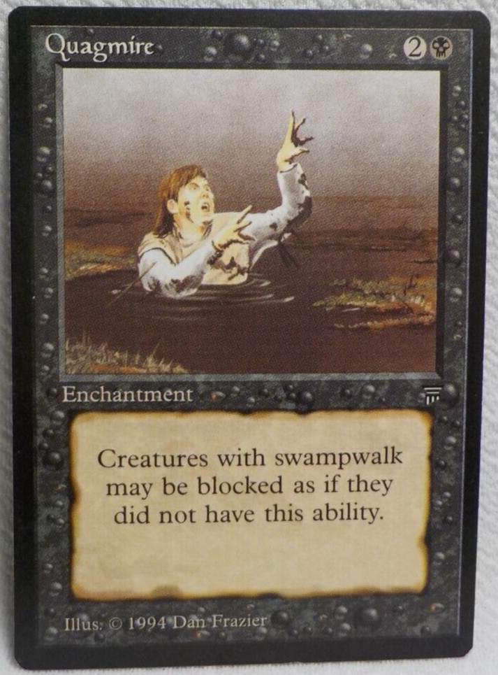 QUAGMIRE MAGIC THE GATHERING LEGENDS MTG 1994 Trading Card  #163