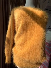 Angora Sweater Blended Jumper Super Soft Fluffy Fuzzy Pullover